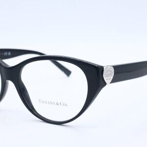 Tiffany & Co. Eyeglasses Frames TF2244 8001 Black Cat Eye Asian Fit 55-16-140